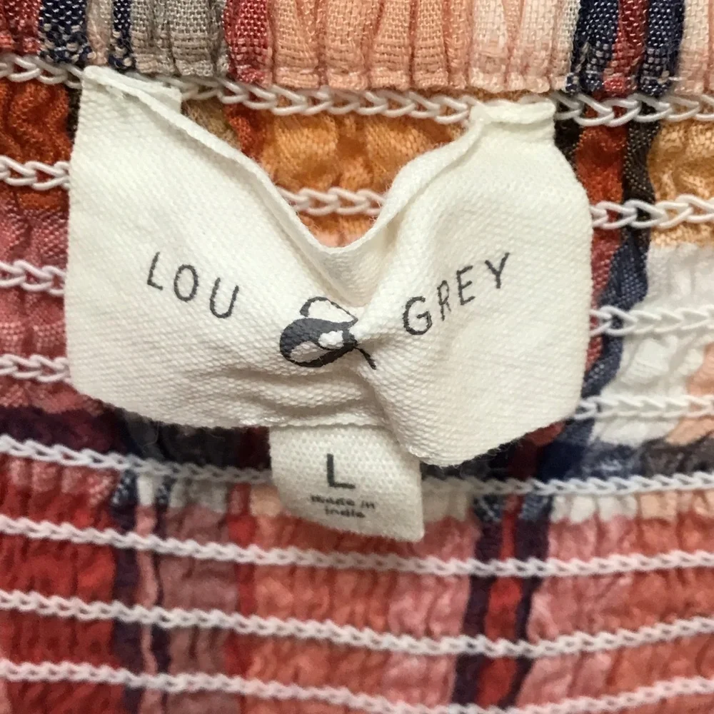 Lou & Grey Checkered Maxi Dress in Red and Cream - Picture 2 of 3